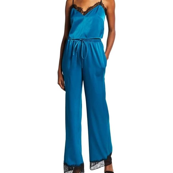 AIDAN MATTOX Charmeuse And Lace Cami Set Two-piece 10 NWT - Picture 1 of 7